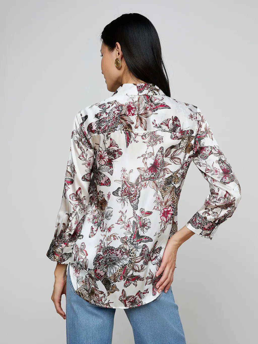 L’ Agence Dani Silk Blouse