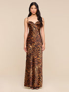 L’ Agence Sayla Bias Cut Maxi Dress