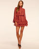 Ramy Brook Claudia Silk Chiffon Ruffle Tiered Mini Dress