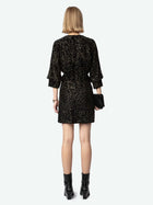 Zadig and Voltaire Rosli Glitter Dots Velvet Dress