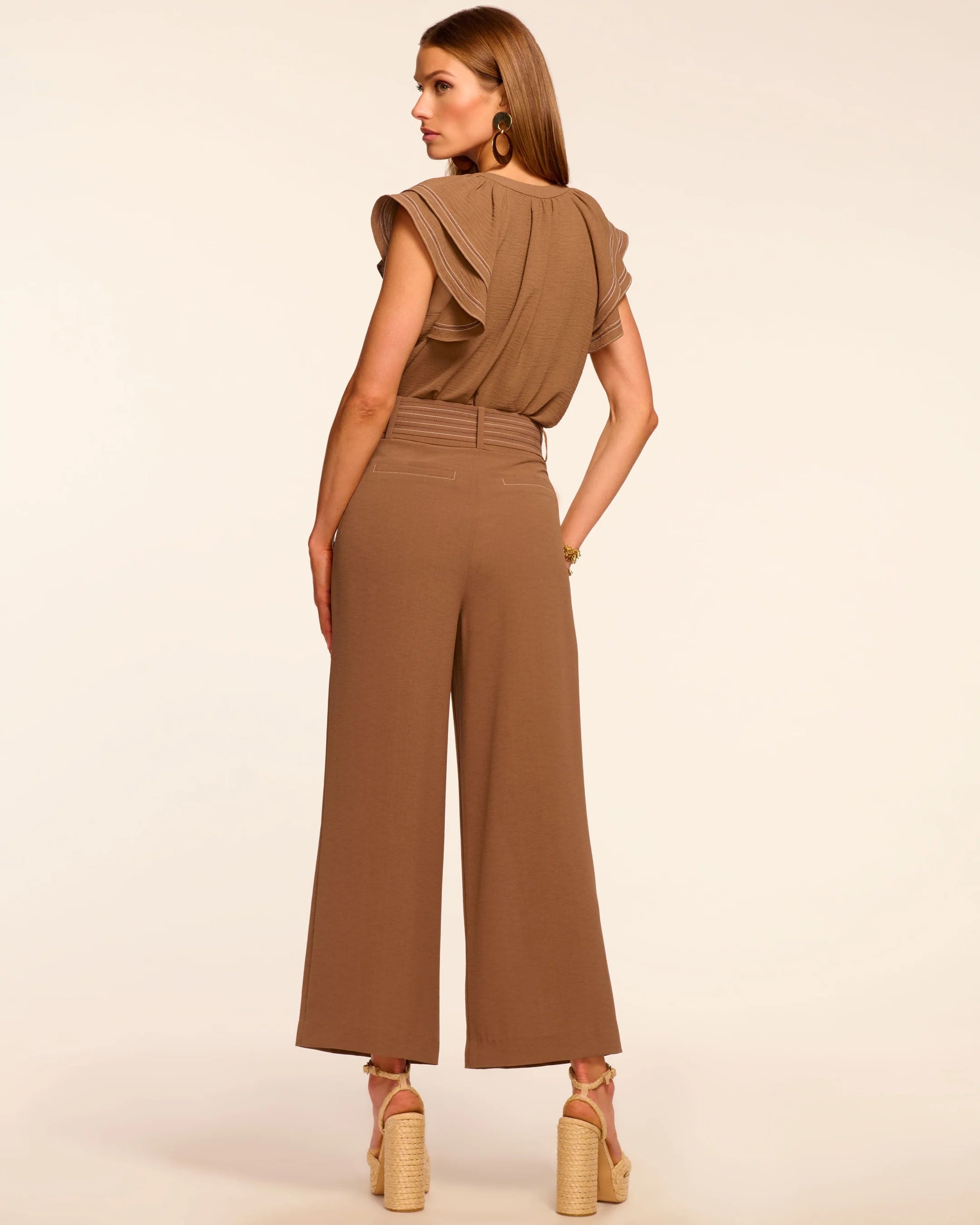 Ramy Brook Marguerite Cropped Belted Pant
