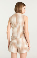 Cinq A Sept Gingham Denim Lovina Top