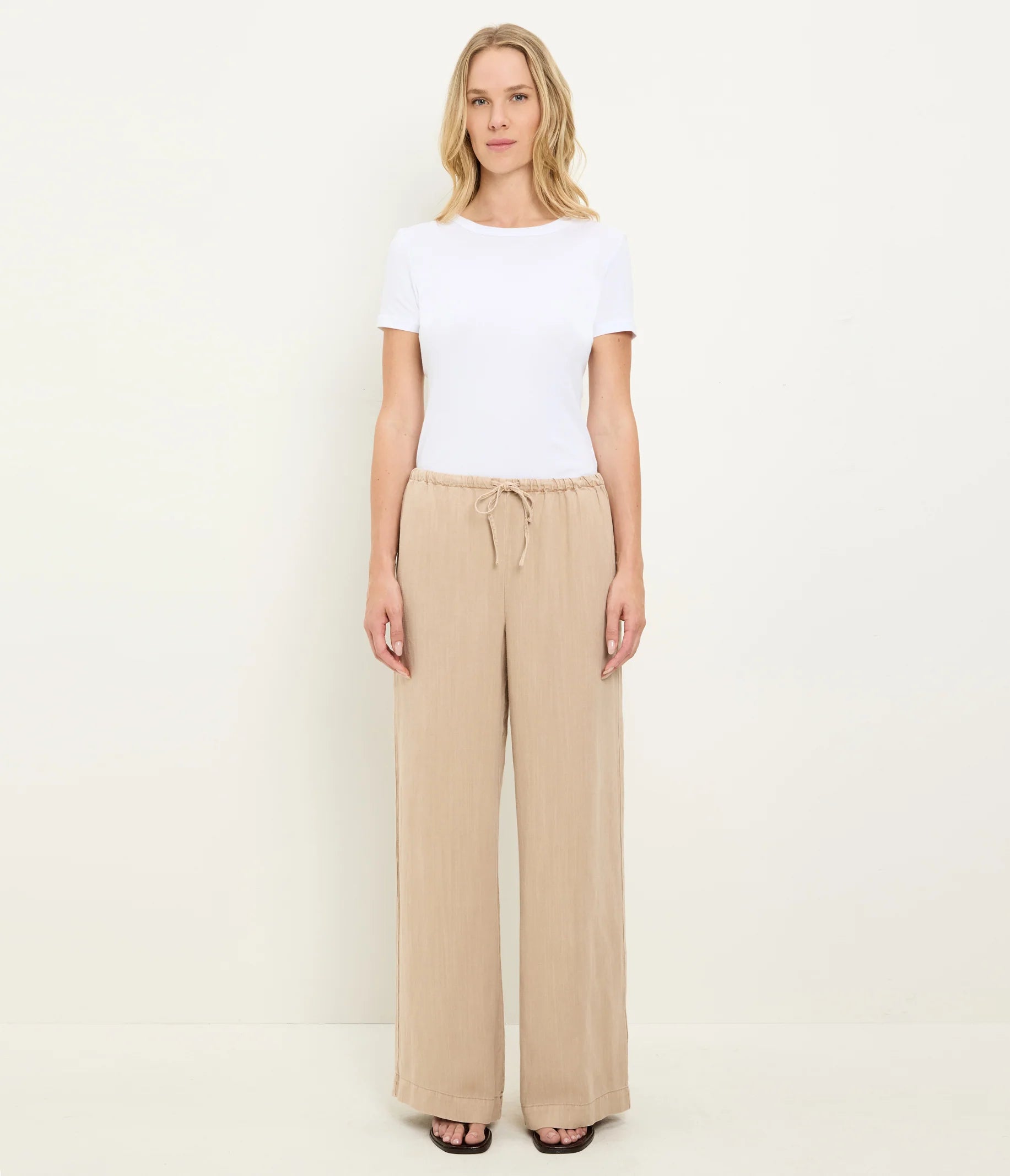 Michael Stars Marissa Linen Drawstring Pant