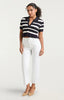 Cinq A Sept Elvire Knit Polo Pullover Top