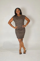 Michael Stars Ricci Power Shoulder Dress