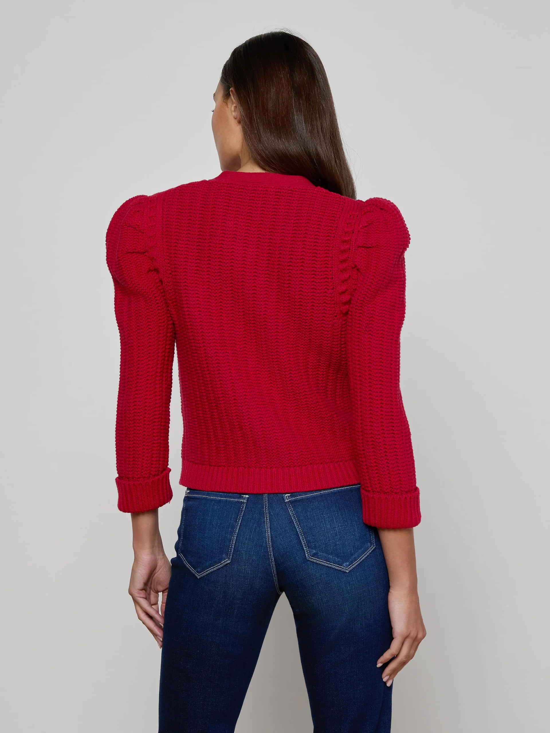 L’ Agence Delli Cropped Cardigan
