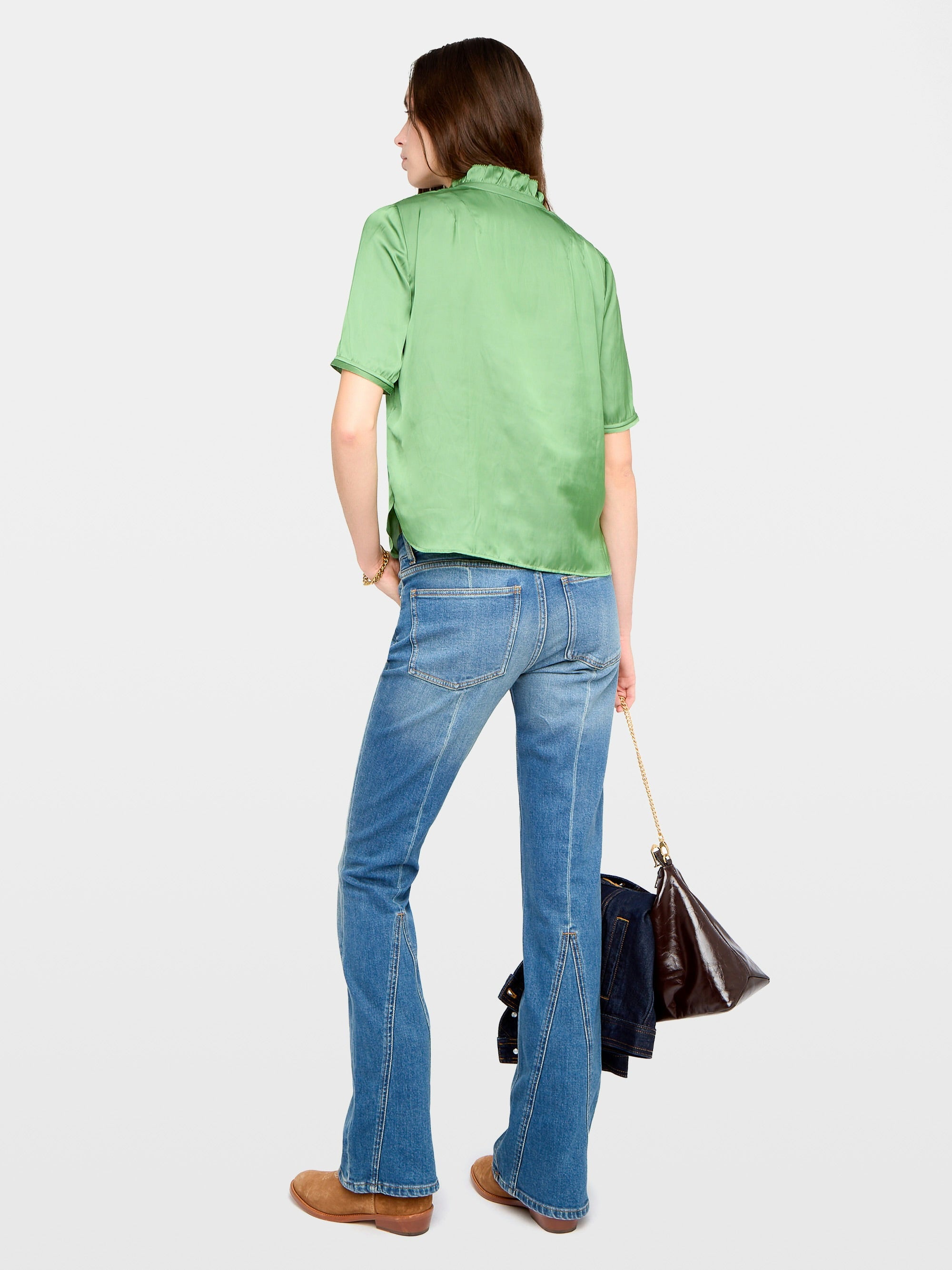 Zadig and Voltaire Topher Satin Top