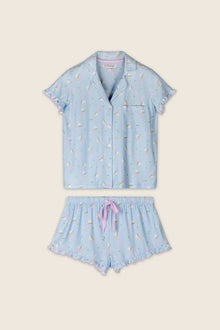 Pj Salvage Olive You Martini Print Short PJ Set
