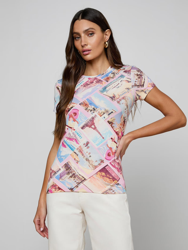 L’ Agence Ressi S/S Crew Postcard Top