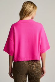 Lisa Todd CREW MATE CASHMERE SWEATER- Pink Flash
