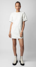 Zadig and Voltaire Riddy Crinkled Leather Dress
