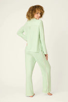 PJ Salvage Pupcation Palms Kiwi Stripe 3-Piece PJ Set
