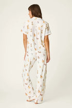 PJ Salvage Meet Me in Pawris Dog Print 3-Piece PJ Set