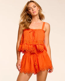 Ramy Brook Amina Cotton Eyelet Coverup Top