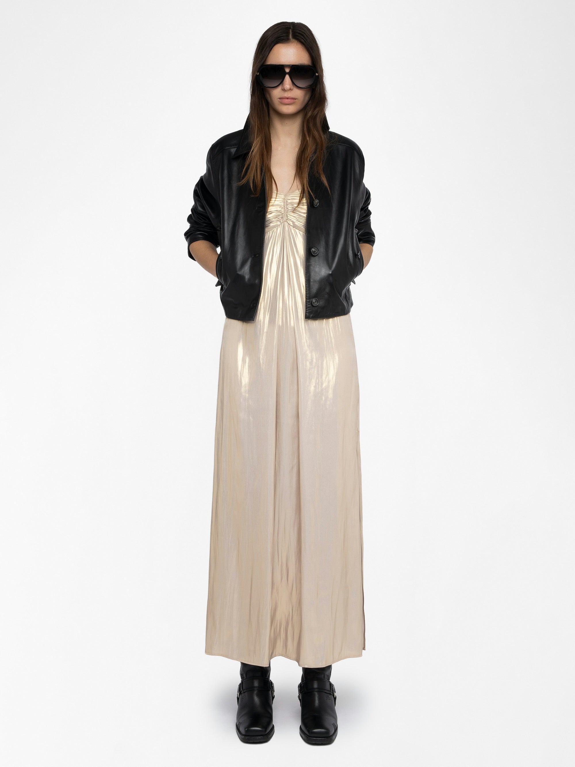 Zadig and Voltaire Rippie Satin Dress