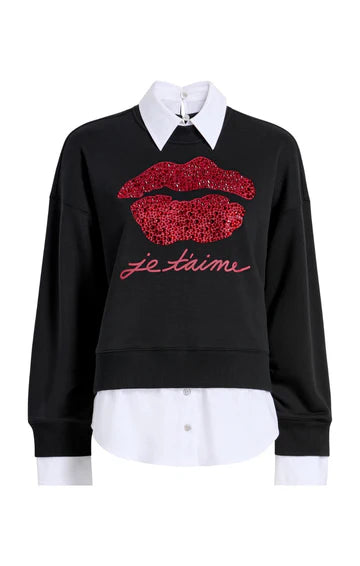 Cinq A Sept Je Taime Justina Pullover Sweatshirt