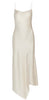 Alice and Olivia Doreen Crystal Strap Asymmetric Slit Midi Dress