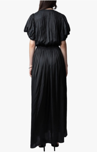 Zadig and Voltaire Reina Satin Maxi Dress
