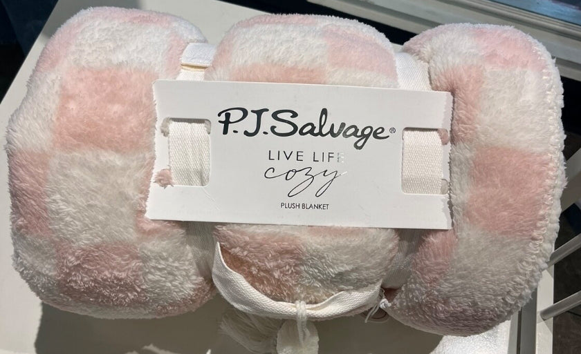 PJ Salvage Wild Marshmallow Plush Blanket