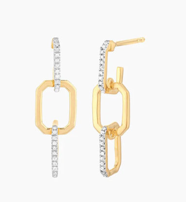 Ella Stein Trio Link Drop Earrings