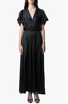 Zadig and Voltaire Reina Satin Maxi Dress