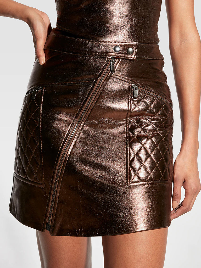 ASbyDF Elodie Upcycled Leather Skirt