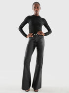 ASbyDF Robbie Stretch Leather Flare Pants
