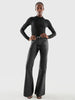 ASbyDF Robbie Stretch Leather Flare Pants