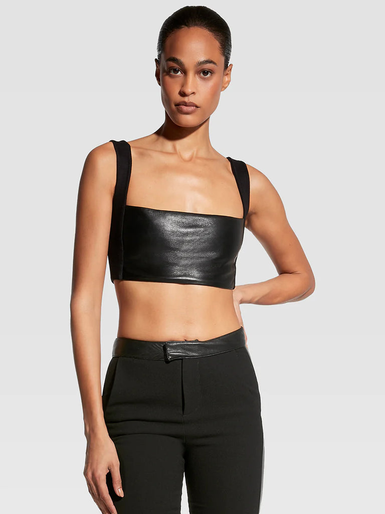 ASbyDF Hailey Recycled Leather Bralette – Lux Rox