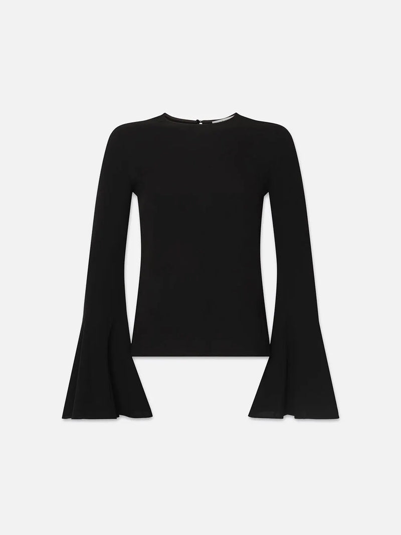 Frame Flutter Sleeve Blouse