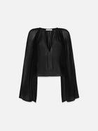 Frame V Neck Shirred Blouse