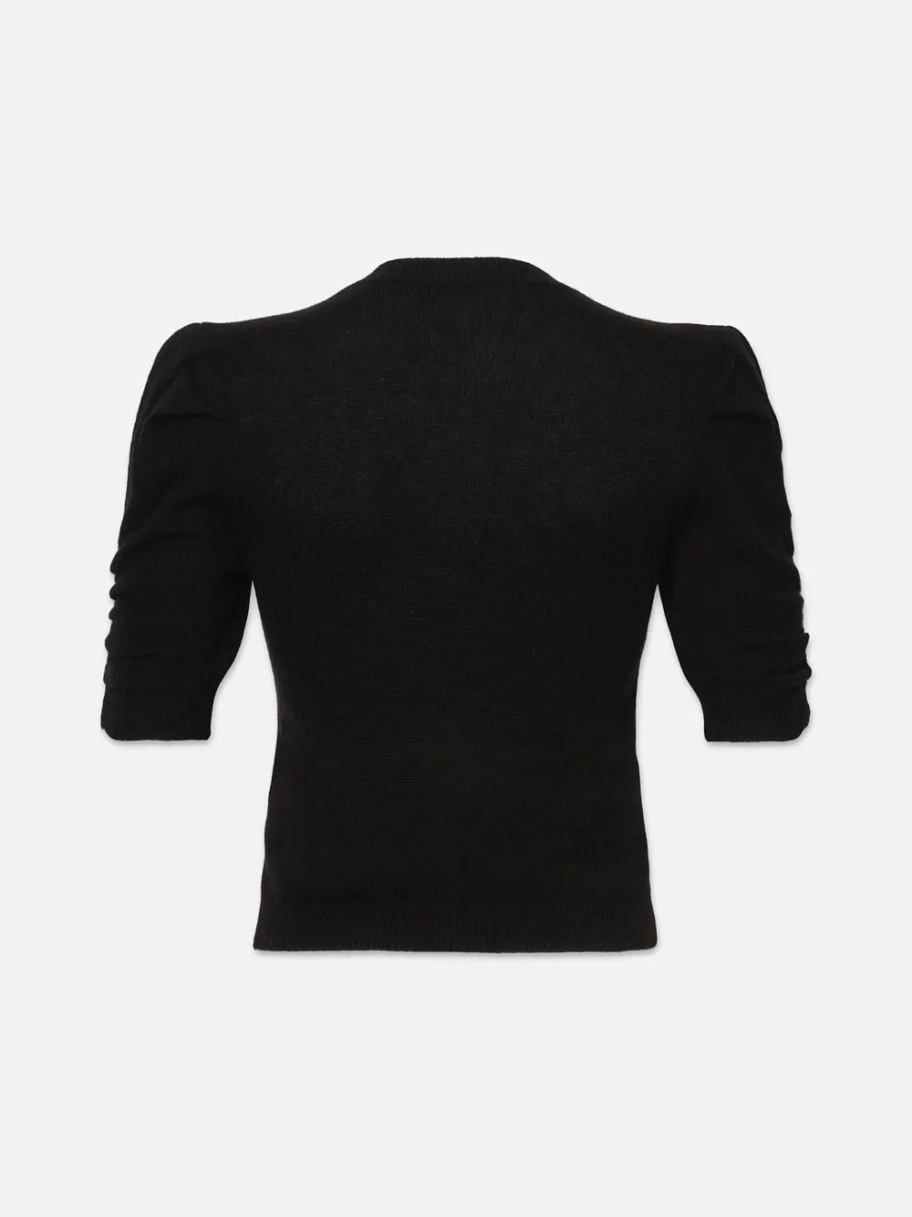 Frame Ruched Sleeve Cashmere Sweater