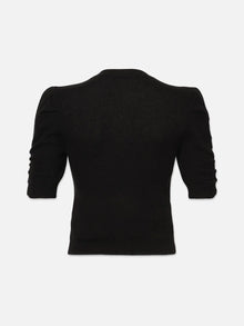 Frame Ruched Sleeve Cashmere Sweater