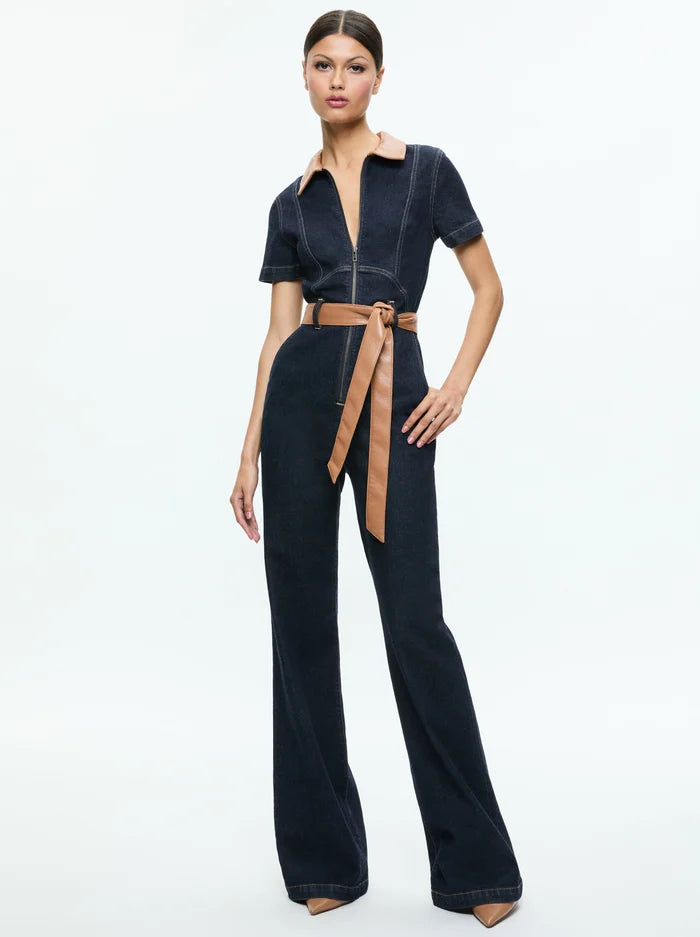 Alice and Olivia Gorgeous Wide Leg Jumpsuit