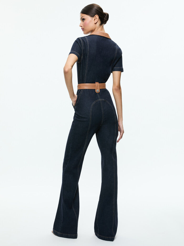 Alice and Olivia Gorgeous Wide Leg Jumpsuit