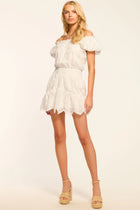 Ramy Brook Verona Embroidered Organza Mini Dress