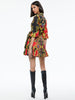 Alice and Olivia Alisa Wrap Godet Shirt Dress