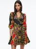 Alice and Olivia Alisa Wrap Godet Shirt Dress