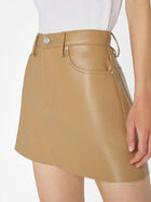 Frame Recycled Leather Le High 'N' Tight Skirt