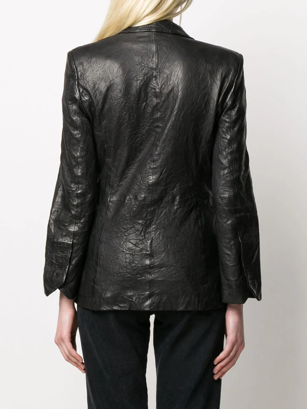 Zadig & Voltaire Visko Cuir Froisse Veste