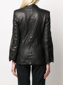 Zadig & Voltaire Visko Cuir Froisse Veste