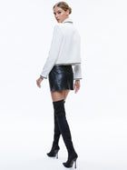 Alice and Olivia Kidman Pearl Collar Boxy Jacket