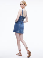 Alice and Olivia Raylene Bustier Mini Dress- Avery Blue