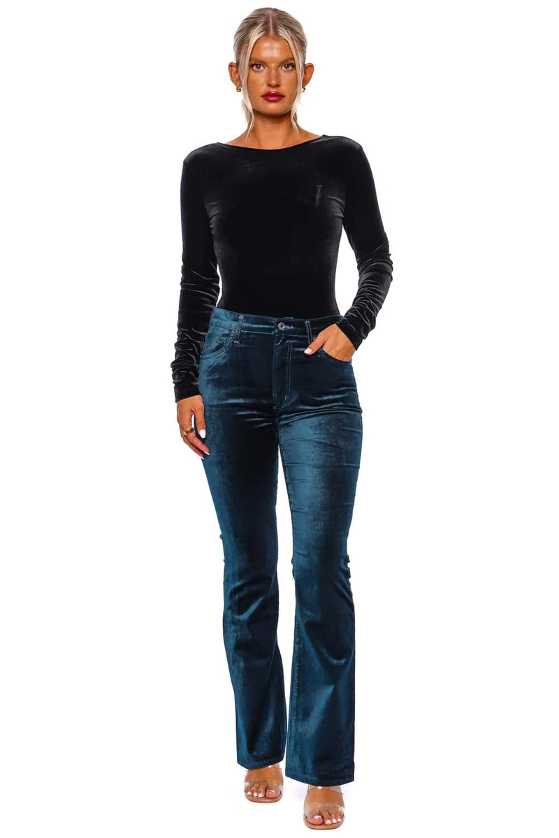 Agolde Corrin Velvet Bodysuit