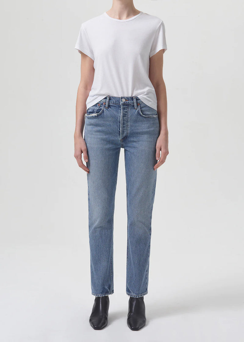 Agolde Riley Long High Rise Straight