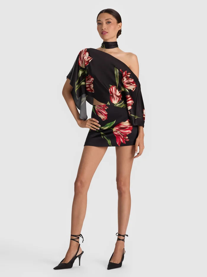 Alice and Olivia Rita Draped Top w/Scarf