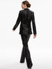 Alice and Olivia Breann Sequin Fitted Blazer