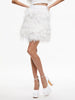 Alice and Olivia Cina Feather Skirt