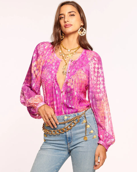 Ramy Brook Oaklynn Button Down Blouse