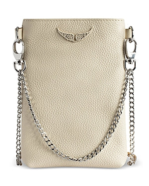 Zadig and Voltaire Rock leather phone pouch